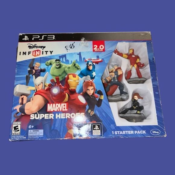 Disney INFINITY Marvel Super Heroes 2.0 Edition Video Game Starter Pack PS3 OPEN - Picture 1 of 6